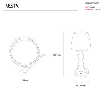 MINI LADY 08000 VESTA lamp