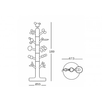 PARADISE TREE COAT HANGER MT192 MAGIS ME TOO