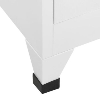 VidaXL Steel Lockable Cabinet with 6 Compartments 90x45x180 cm