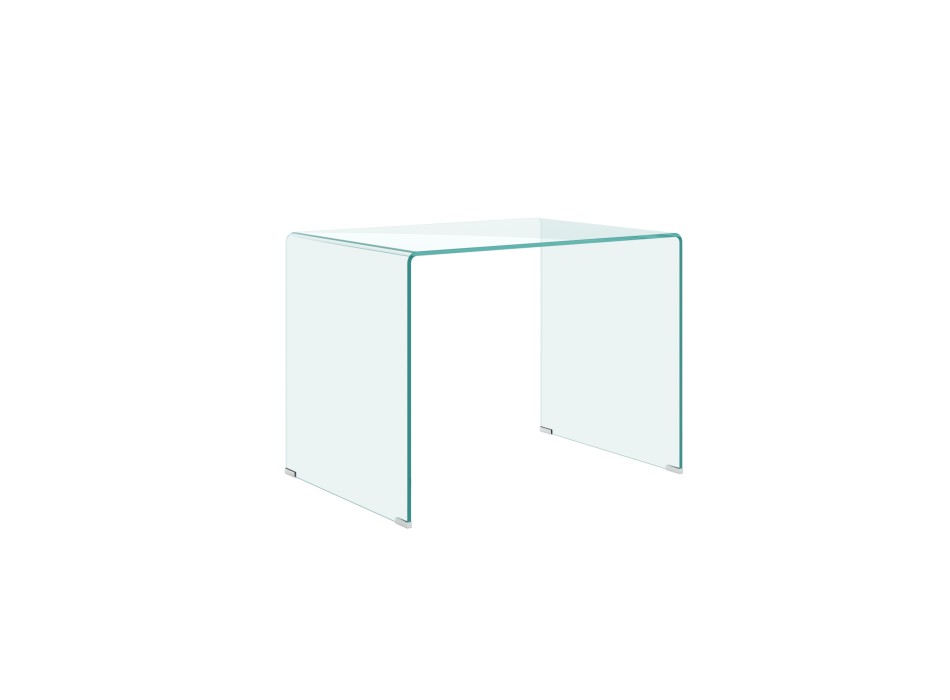 Glass items - Office Glassy desk 100x60x75 closed sides