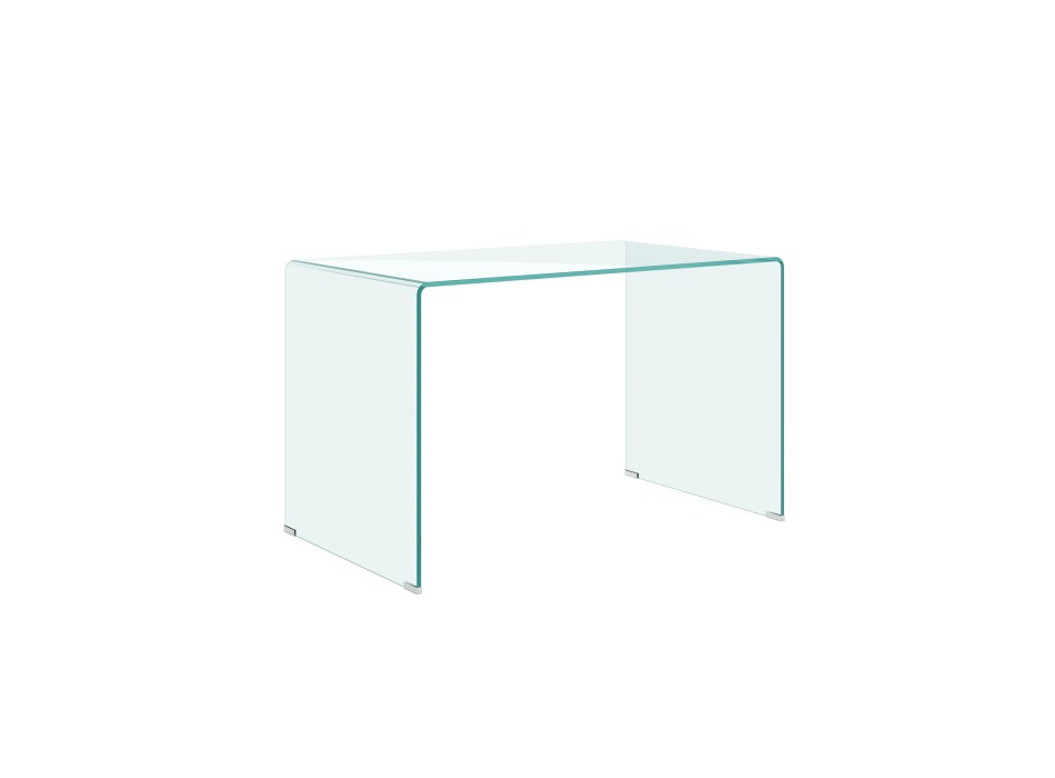 Glass items - Office Glassy desk 120x70x75 closed sides