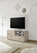 Small TV base unit 1 door 1 MIRO drawer in oak colour