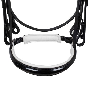 DRESSAGE BRIDLE WITH WHITE PADDING