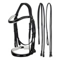 DRESSAGE BRIDLE WITH WHITE PADDING