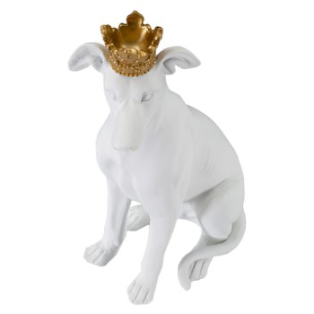 DOG WITH WHITE CROWN