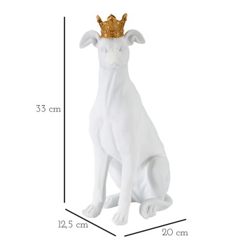 DOG WITH WHITE CROWN