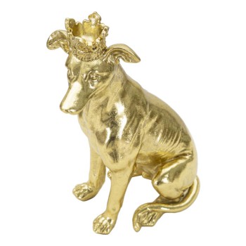 DOG W/GOLD CROWN