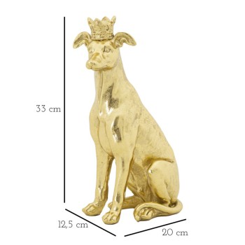 DOG W/GOLD CROWN