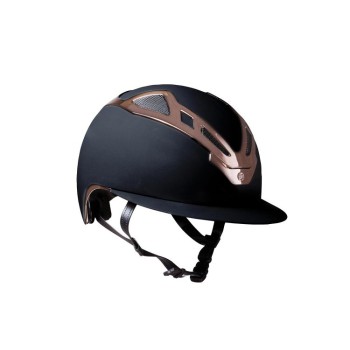 APEX CHR BLK MATT/ROSE GOLD LADY HELMET