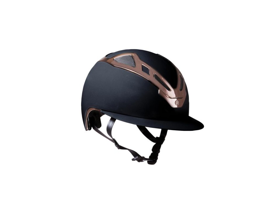 APEX CHR BLK MATT/ROSE GOLD LADY HELMET