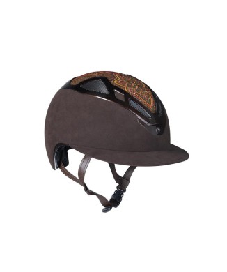 APEX DAMASK BROWN LADY HELMET