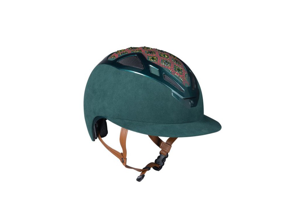 APEX DAMASK GREEN LADY HELMET