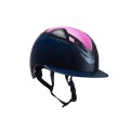 APEX WOOD LADY HELMET BLUE NAVY GLOSSY PINK