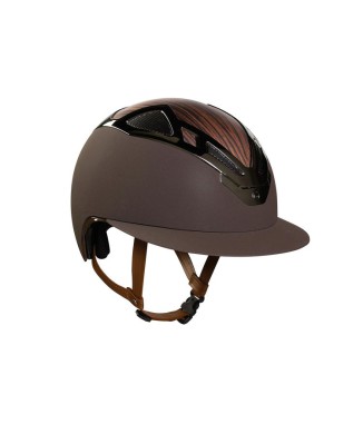 APEX WOOD LADY BROWN MATT HELMET