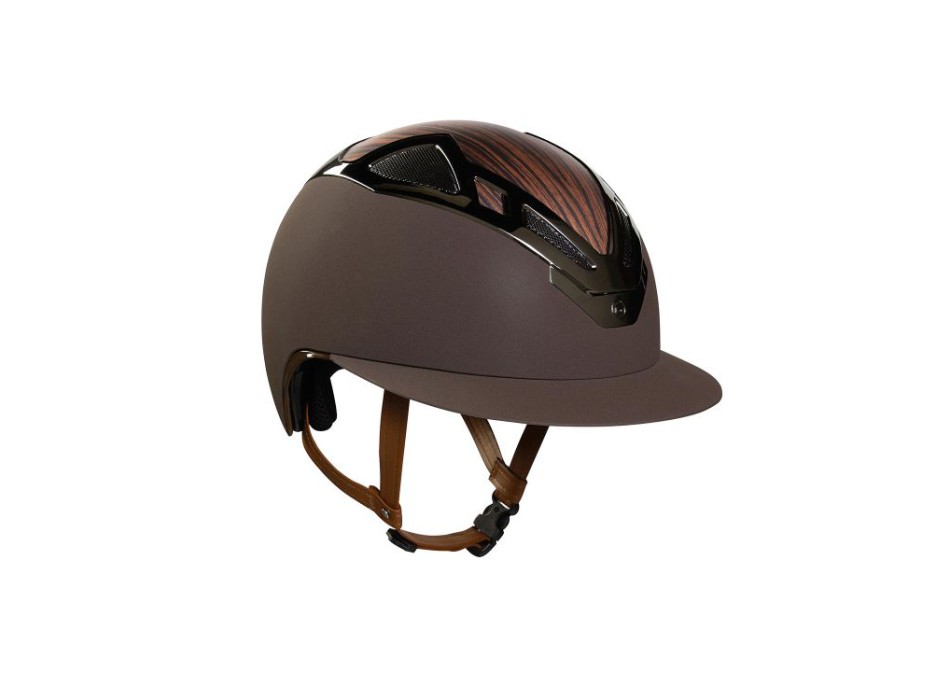 APEX WOOD LADY BROWN MATT HELMET