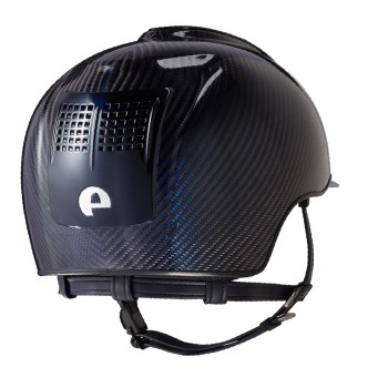 E-LIGHT CARBON HELMET BLUE AND GLOSSY BLACK, METALLIC BLUE VISOR AND 3 METALLIC BLUE INSERTS