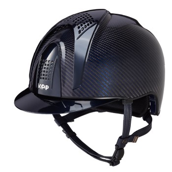 E-LIGHT CARBON HELMET BLUE AND GLOSSY BLACK, METALLIC BLUE VISOR AND 3 METALLIC BLUE INSERTS