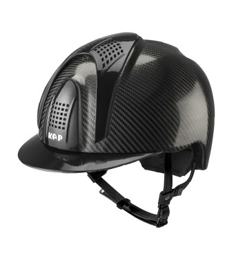 E-LIGHT CARBON HELMET GLOSSY BLACK WITH METALLIC BLACK VISOR AND 3 METALLIC BLACK BOLTS