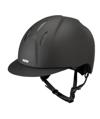 E-LIGHT CARBON HELMET MATT BLACK WITH MATT BLACK VISOR AND STAINLESS STEEL GRILLE