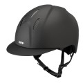 E-LIGHT CARBON HELMET MATT BLACK WITH MATT BLACK VISOR AND STAINLESS STEEL GRILLE