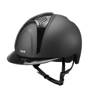 E-LIGHT CARBON HELMET MATT BLACK WITH METALLIC BLACK VISOR AND 2 METALLIC BLACK PAD