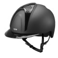 E-LIGHT CARBON HELMET MATT BLACK WITH METALLIC BLACK VISOR AND 2 METALLIC BLACK PAD