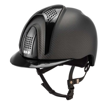 E-LIGHT CARBON HELMET MATT BLACK WITH METALLIC BLACK VISOR AND 3 METALLIC BLACK BOLTS