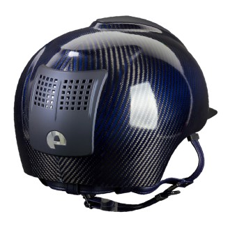 CARBON HELMET E-LIGHT SHINE BLUE / 2 MATT BLUE INSERTS