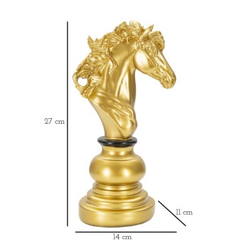 GOLD AND BLACK HORSE