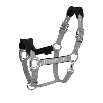 DOUBLE HALTER WITH COORDINATED LENGTH ADJUSTMENT