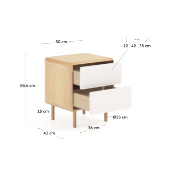 Anielle bedside table LA FORMA