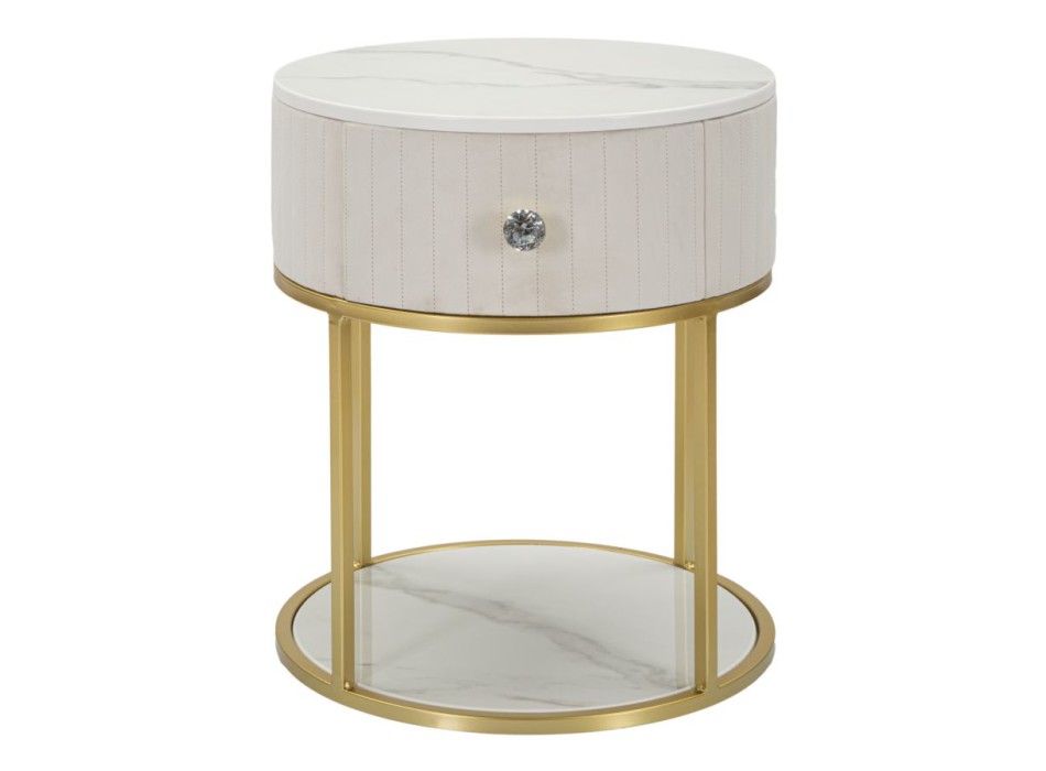 MONTPELLIER CREAM BEDSIDE TABLE