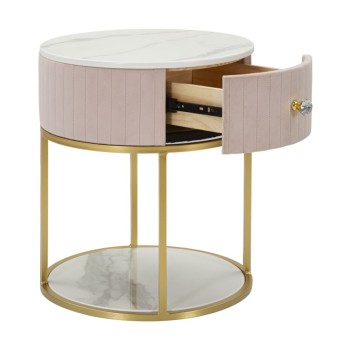 MONTPELLIER PINK BEDSIDE TABLE