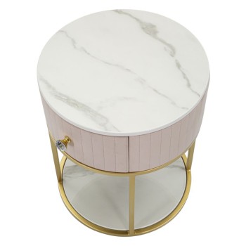 MONTPELLIER PINK BEDSIDE TABLE