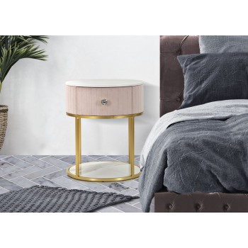 MONTPELLIER PINK BEDSIDE TABLE