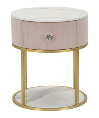 MONTPELLIER PINK BEDSIDE TABLE