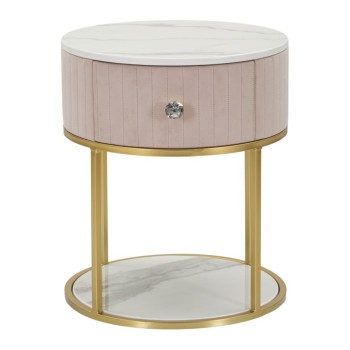 MONTPELLIER PINK BEDSIDE TABLE