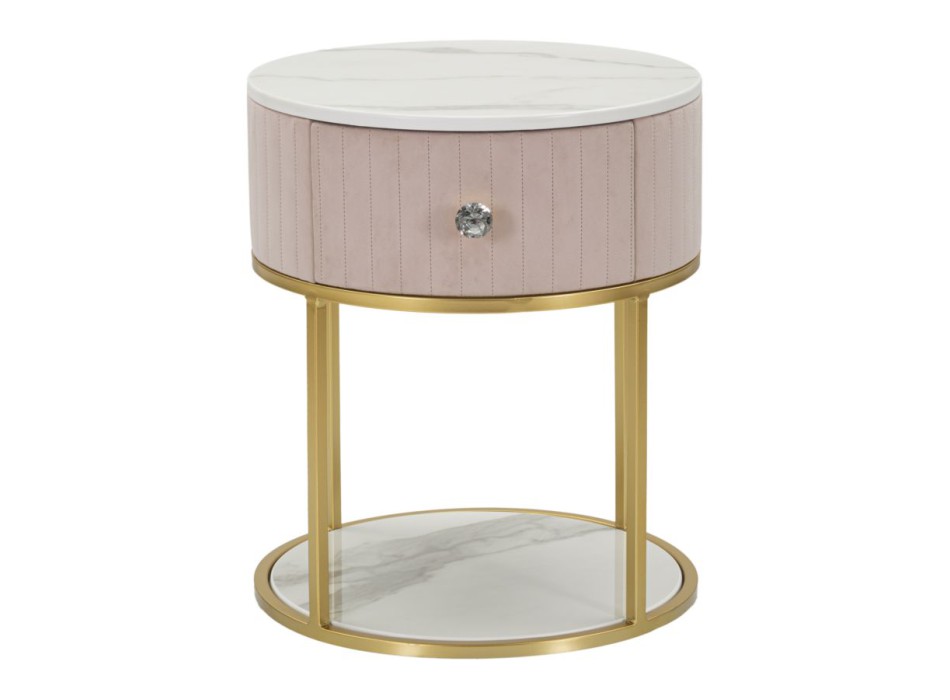 MONTPELLIER PINK BEDSIDE TABLE