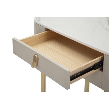 BEAUTY CONSOLE WITH 2 DRAWERS