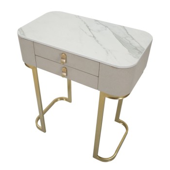 BEAUTY CONSOLE WITH 2 DRAWERS