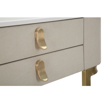 BEAUTY CONSOLE WITH 2 DRAWERS