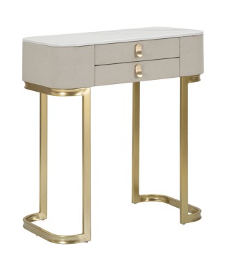 BEAUTY CONSOLE WITH 2 DRAWERS