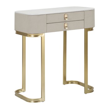 BEAUTY CONSOLE WITH 2 DRAWERS