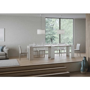 Allin Console - Extendable console 78x47/299 cm Allin Spatulated White