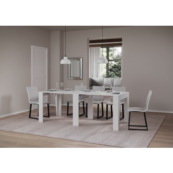 Anea Console - Extendable console 90x25/211 cm Anea White Ash