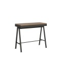 Extendable console 90x40/196 cm Small Evolution desk with Anthracite frame