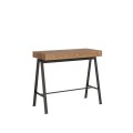 Extendable console 90x40/190 cm Small desk with Anthracite frame