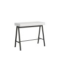 Extendable console 90x40/196 cm Small desk with Anthracite frame