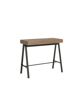 Console Bench Anthracite frame - Extendable console 90x40/196 cm Small Premium Bench Nature Oak Anthracite frame