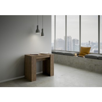 Basic Console - Extendable console 90x48/204 cm Basic Small White Ash